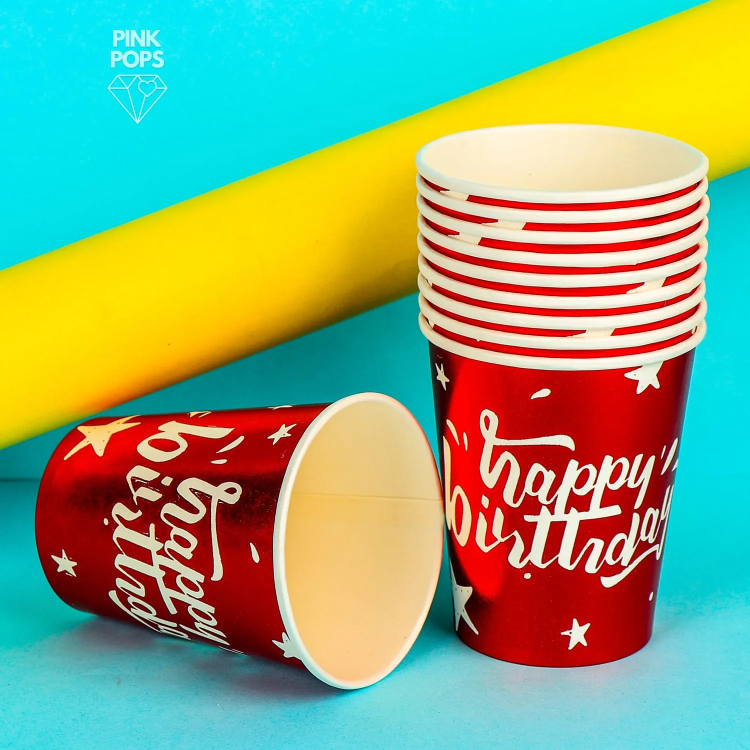 10 in 1 Happy Birthday Disposable Cups