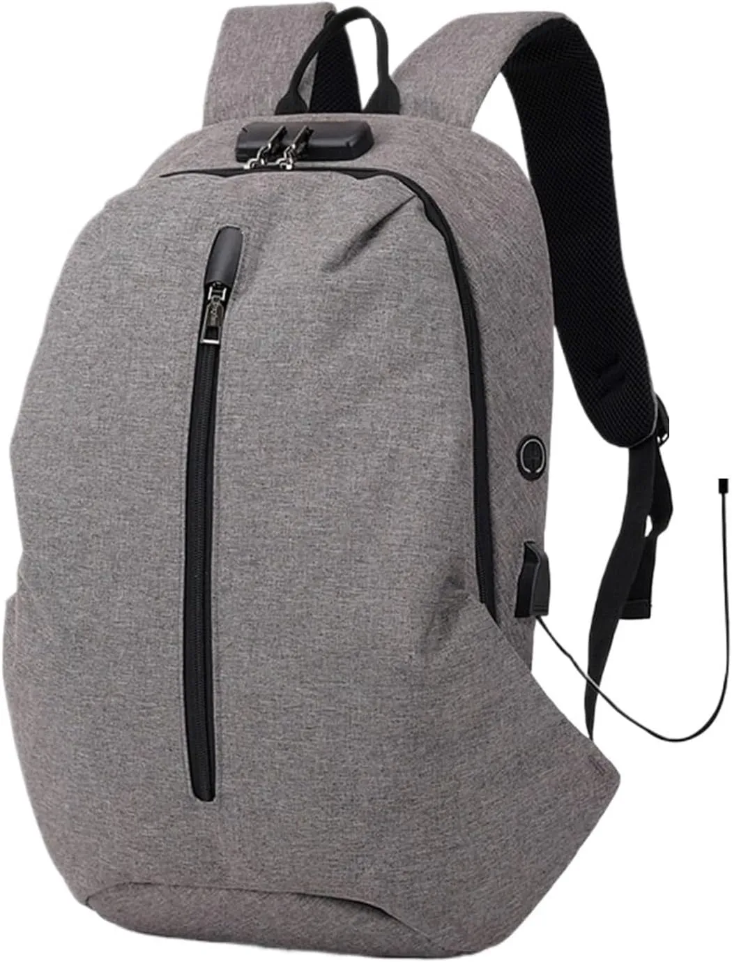 Backpack For Men Multifunctional Nylon Laptop Backpack with USB Charging Port for School, Hiking, and Travel