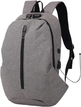 Backpack For Men Multifunctional Nylon Laptop Backpack with USB Charging Port for School, Hiking, and Travel