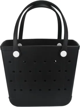 Beach Bag, Waterproof Beach Tote, Rubber Medium Tote Bag, Washable and Durable Open Handbag for Boat Pool Sports