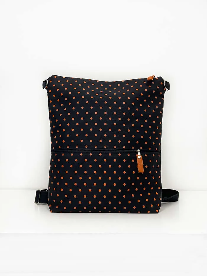 Black Canvas Backpack, Women's Laptop Bag