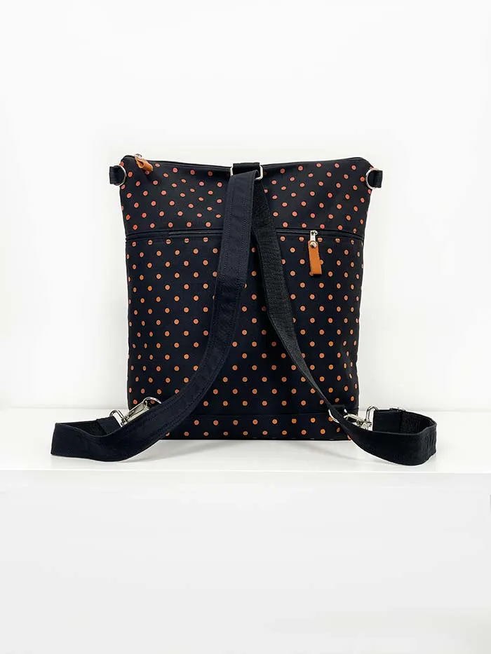 Black Canvas Backpack, Women's Laptop Bag