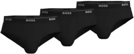 BOSS Mens 3p Us Co 10145963 01 Briefs, Black, Large US