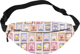 BWWKTOP SKZ K-POP Fanny Pack SKZ Menagerie Fans Gift K-POP Zoo Member Waist Bag SKZ K-POP Group Merch (skz-WB)