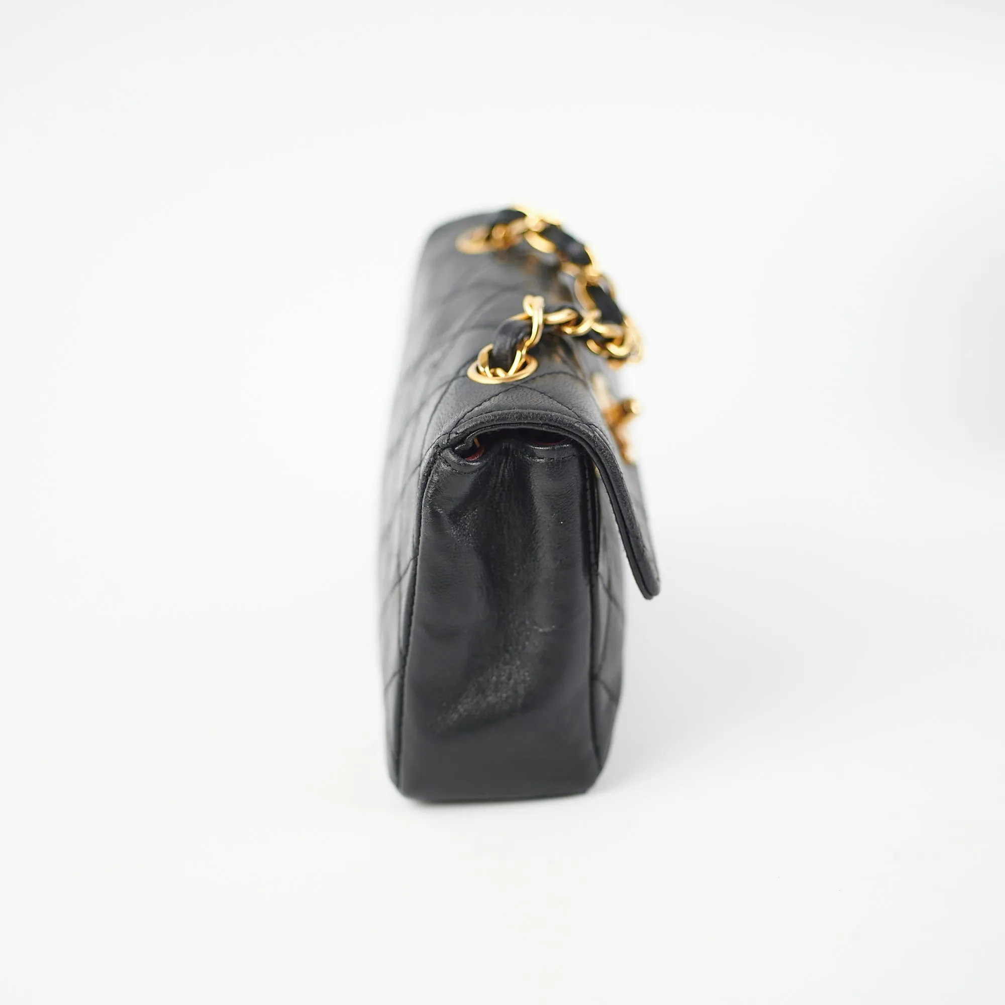 Chanel Mini Vintage Lambskin Black Flap Bag