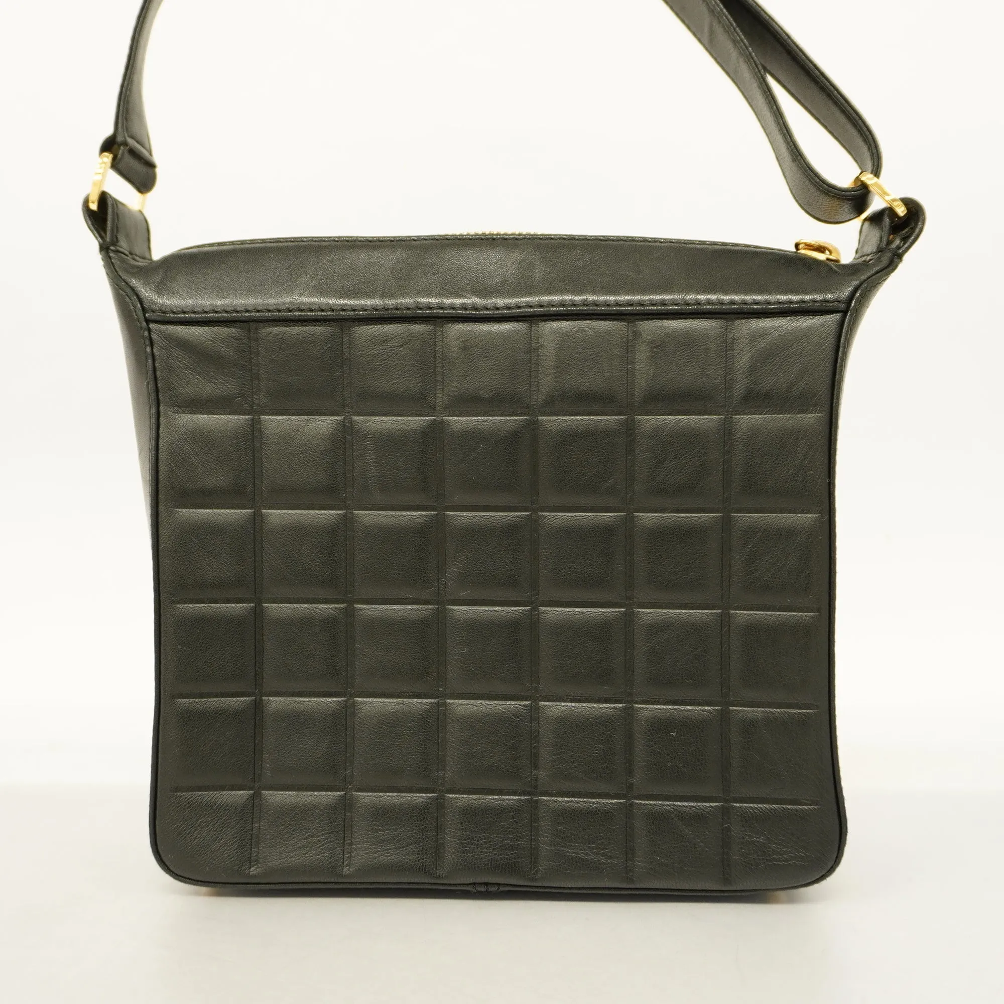 CHANELAuth  Chocolate Bar Handbag Women's Leather Handbag Brown
