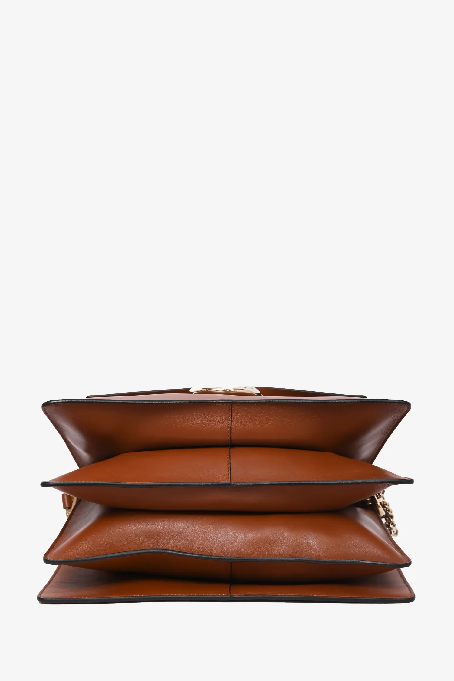 Chloe Brown Leather/Suede Medium 'Faye' Shoulder Bag