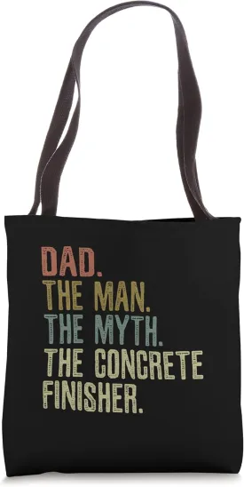 Dad and Concrete Finisher Gift Tote Bag