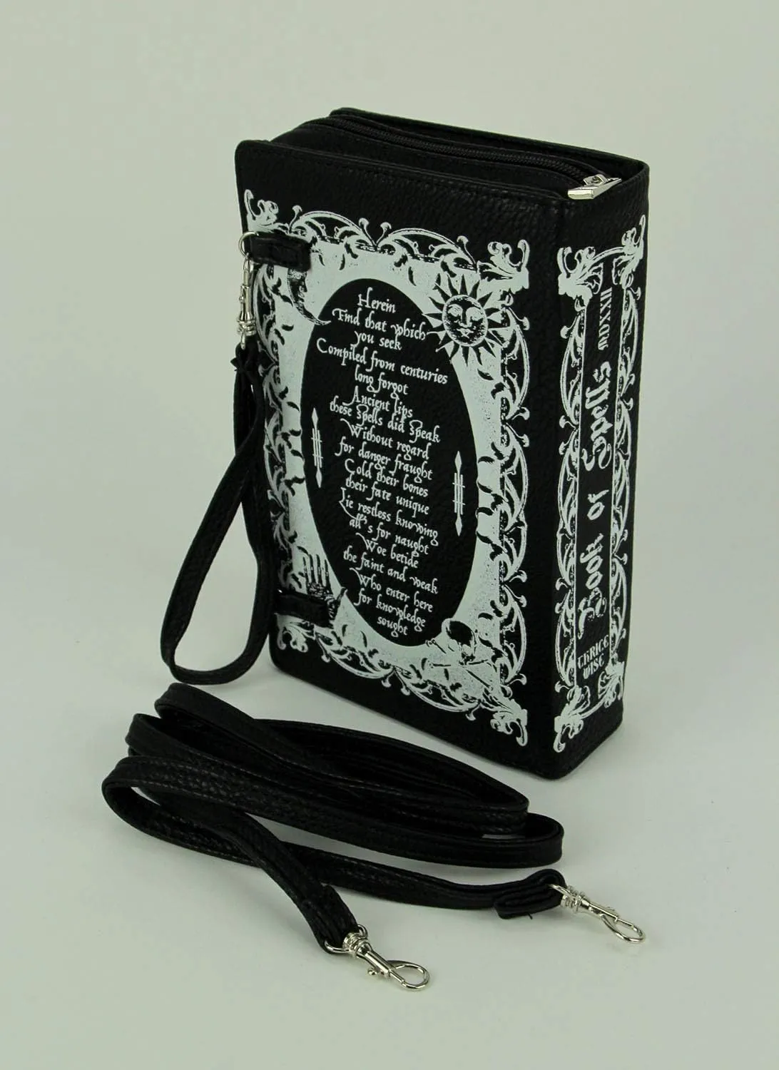 Elegant Literary Novelty Clutch Purse Collection: Book-Shaped Handbags with Crossbody and Wrist Strap Options