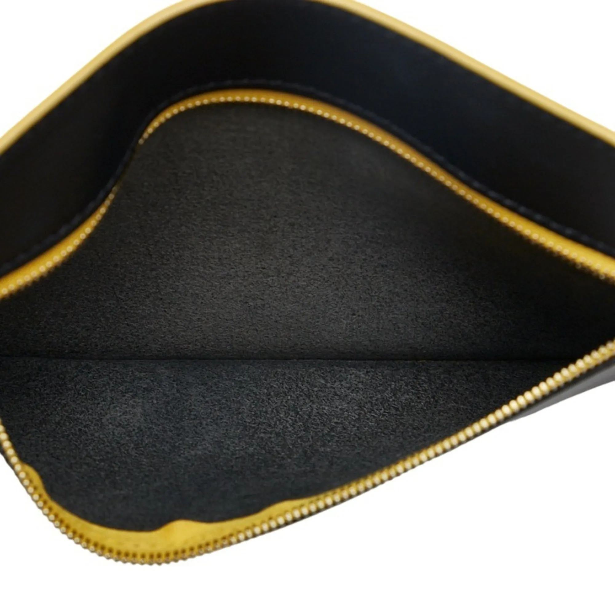 FENDI Pecan Handbag Tote Bag 8BH252 Brown Black Yellow Canvas Leather Women's