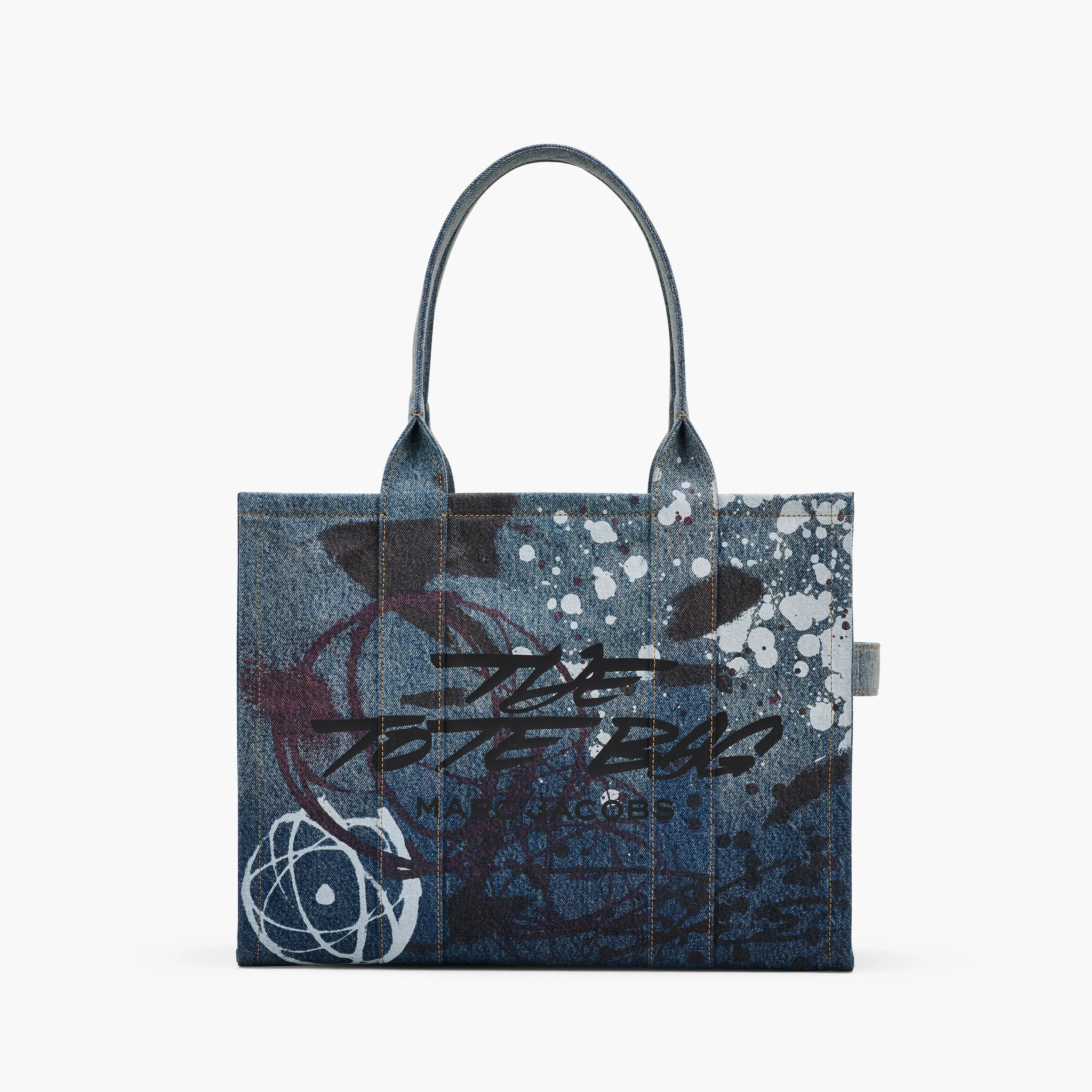 Futura x Denim Large Tote Bag in Indigo Multi