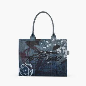 Futura x Denim Large Tote Bag in Indigo Multi