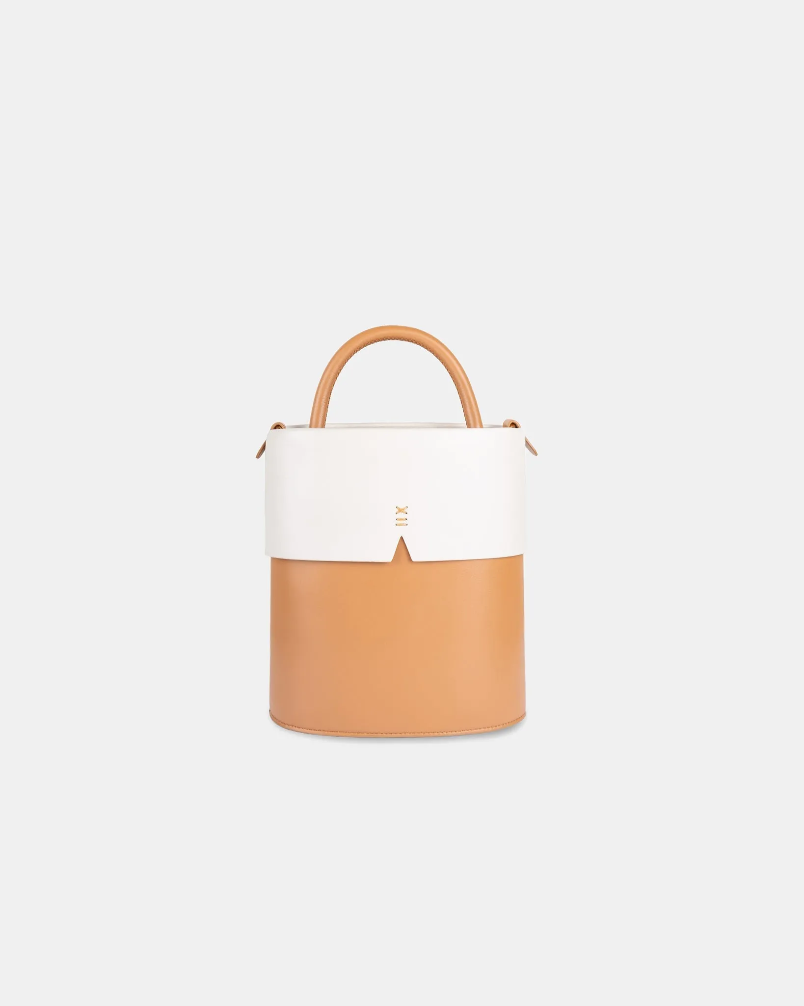Gaia Bucket Bag - CARAMEL & OAT