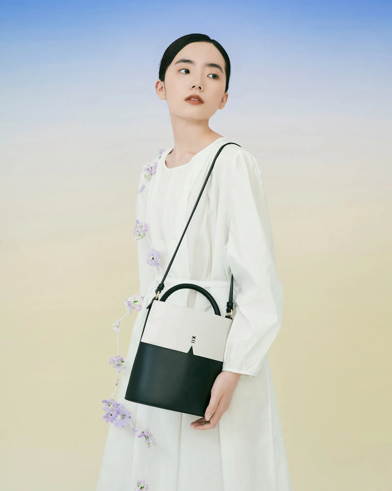 Gaia Bucket Bag - CARAMEL & OAT