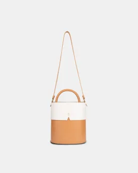 Gaia Bucket Bag - CARAMEL & OAT