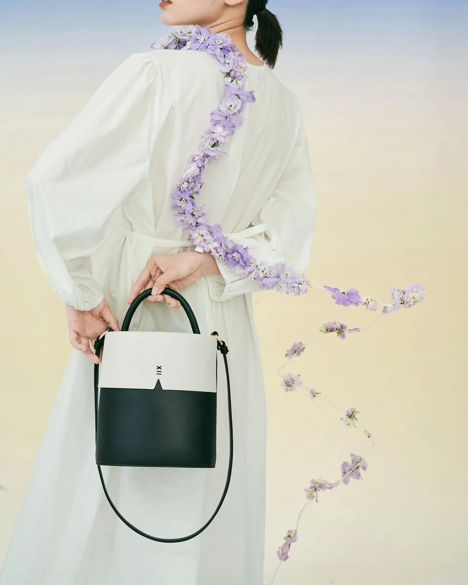 Gaia Bucket Bag - CARAMEL & OAT