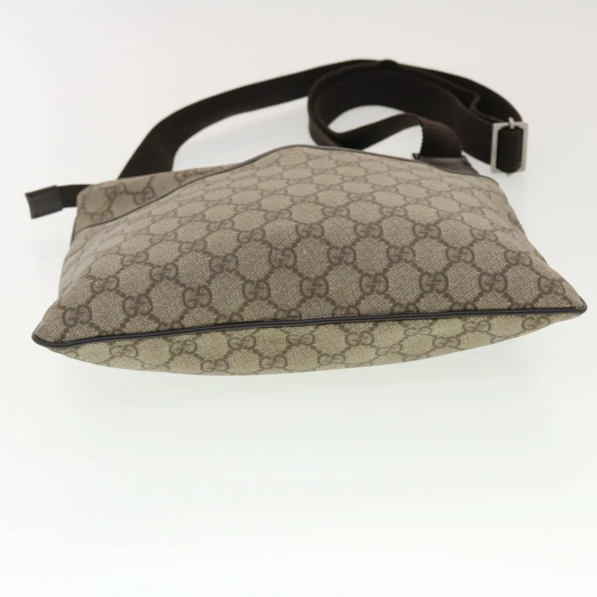 GUCCI GG Canvas Shoulder Bag PVC Leather Beige 141626  ti1052