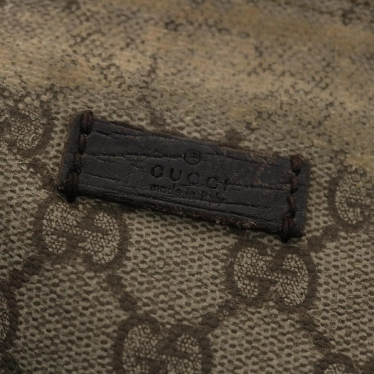 GUCCI GG Canvas Shoulder Bag PVC Leather Beige 141626  ti1052