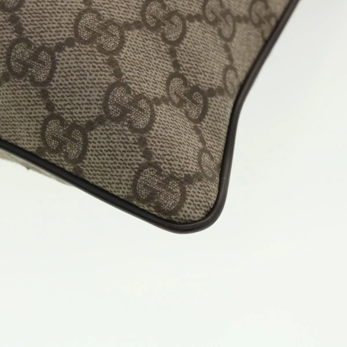 GUCCI GG Canvas Shoulder Bag PVC Leather Beige 141626  ti1052