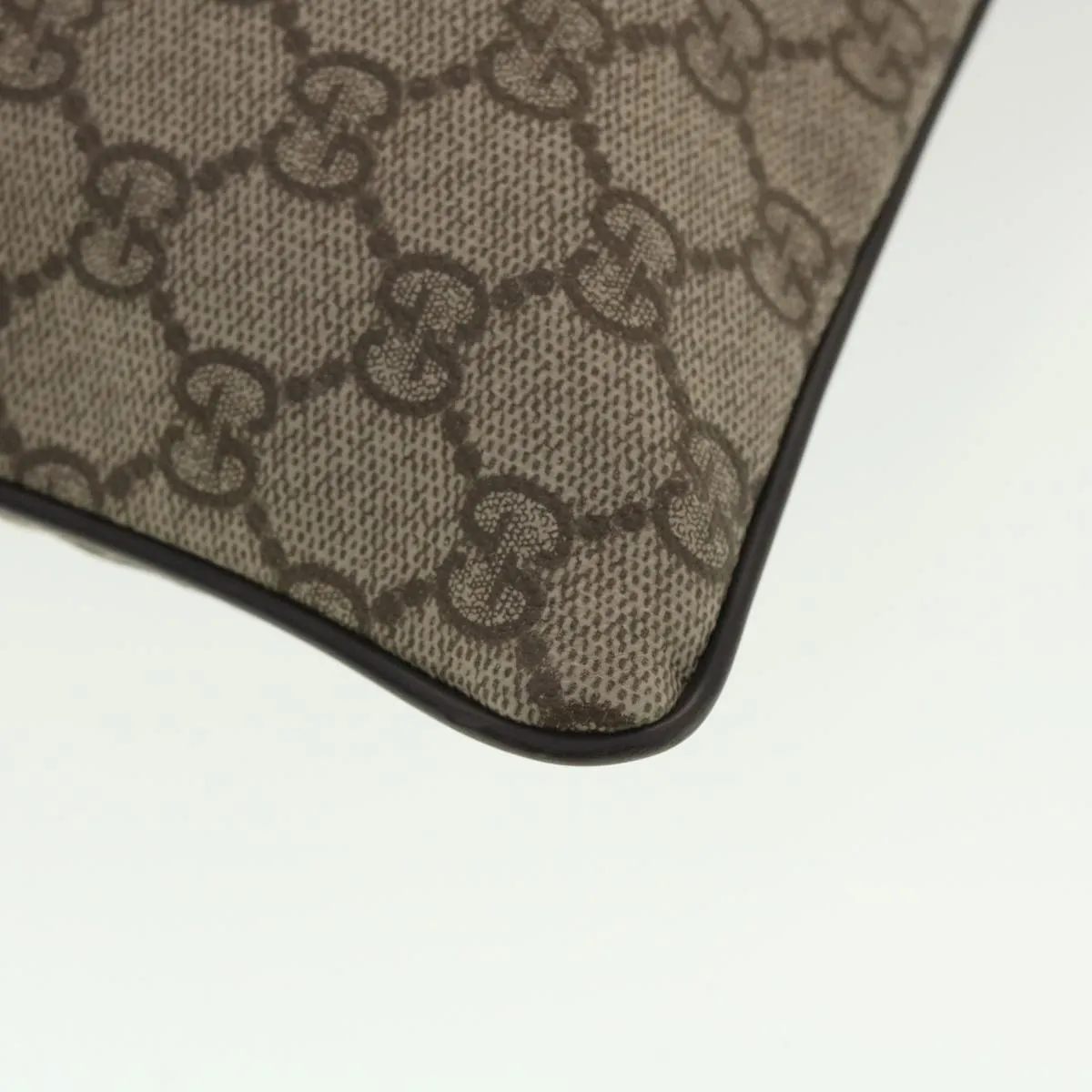 GUCCI GG Canvas Shoulder Bag PVC Leather Beige 141626  ti1052