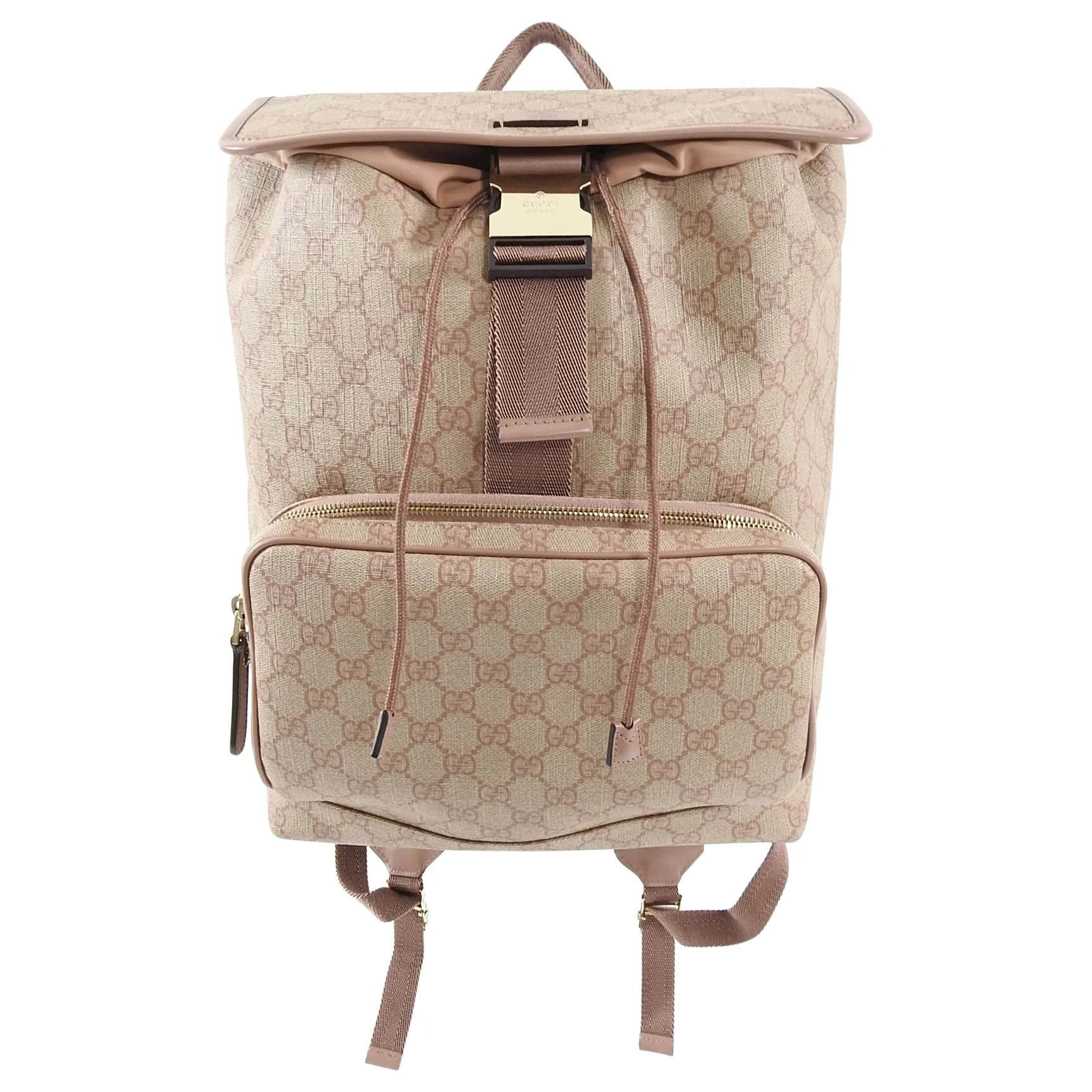 Gucci Monogram Supreme Winter Rose 246103 Backpack Bag