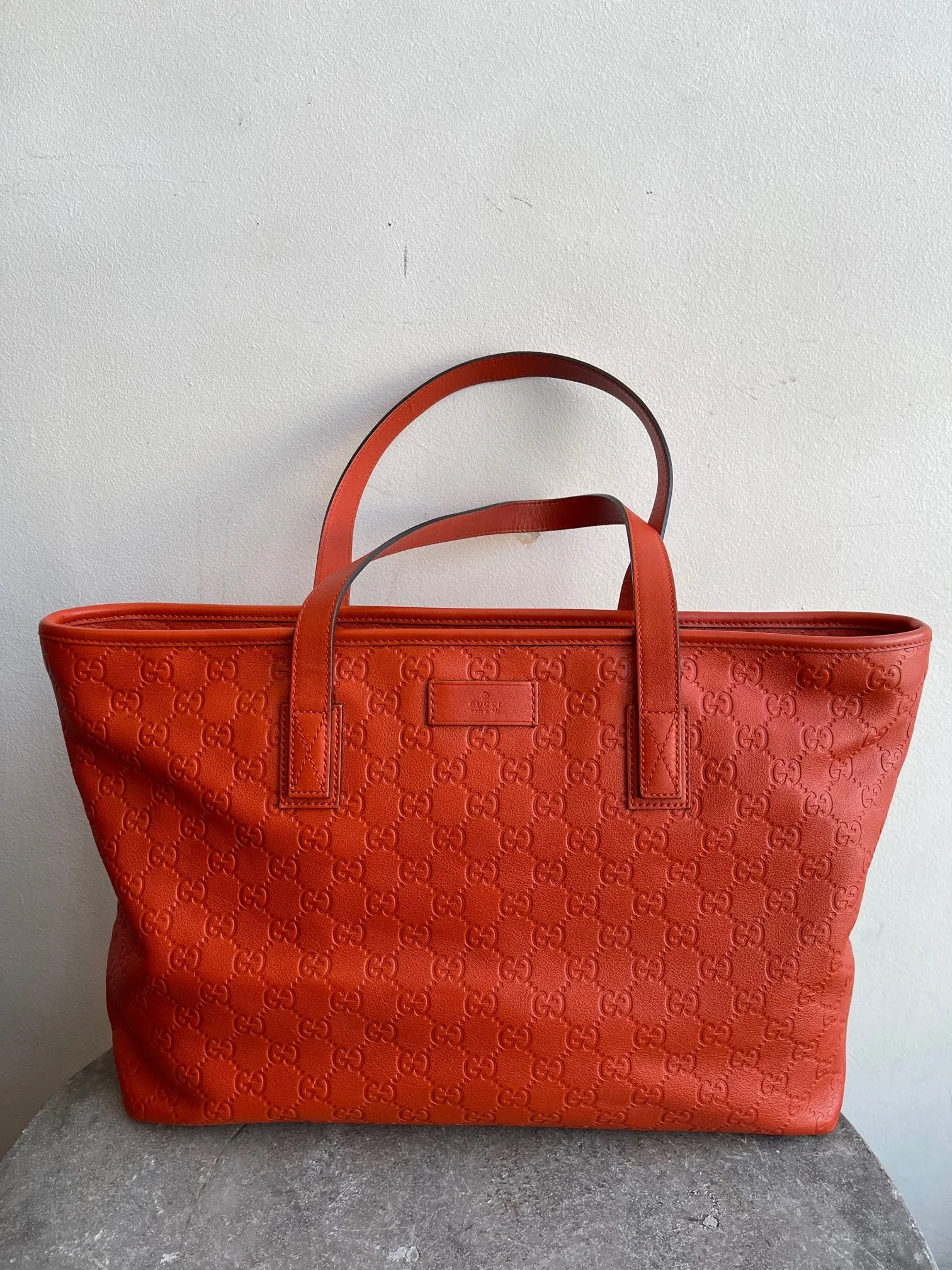 Gucci orange tote