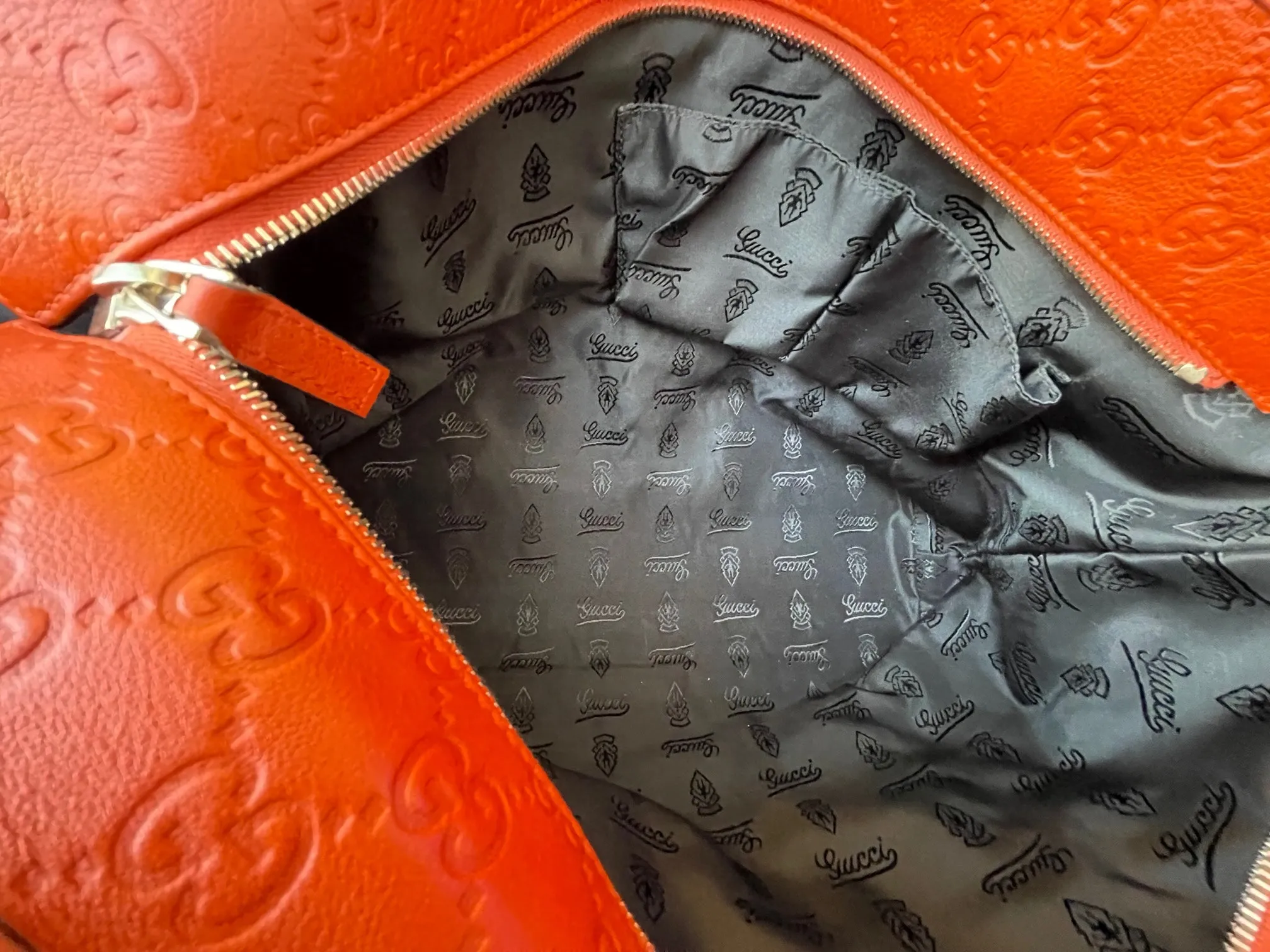 Gucci orange tote
