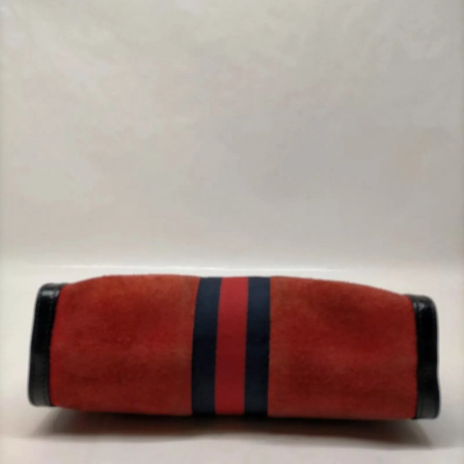 Gucci Sherry Line Red Suede Leather Shoulder Bag
