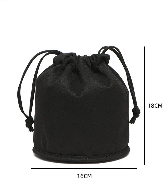 Handwoven Lambskin Bucket Bag