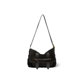 Jerome Dreyfuss Joe S Crossbody in Black Suede
