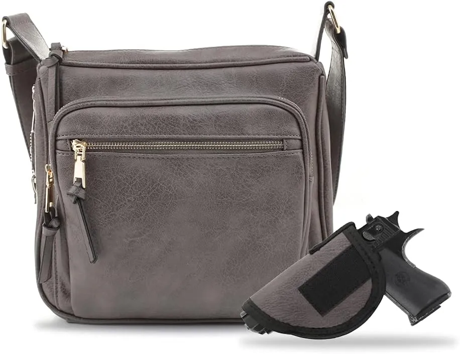 JESSIE & JAMES | Concealed Carry RFID Blocking Crossbody Purse for Women with Lock and Key