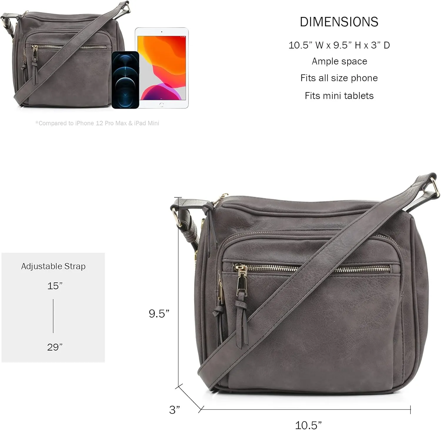 JESSIE & JAMES | Concealed Carry RFID Blocking Crossbody Purse for Women with Lock and Key