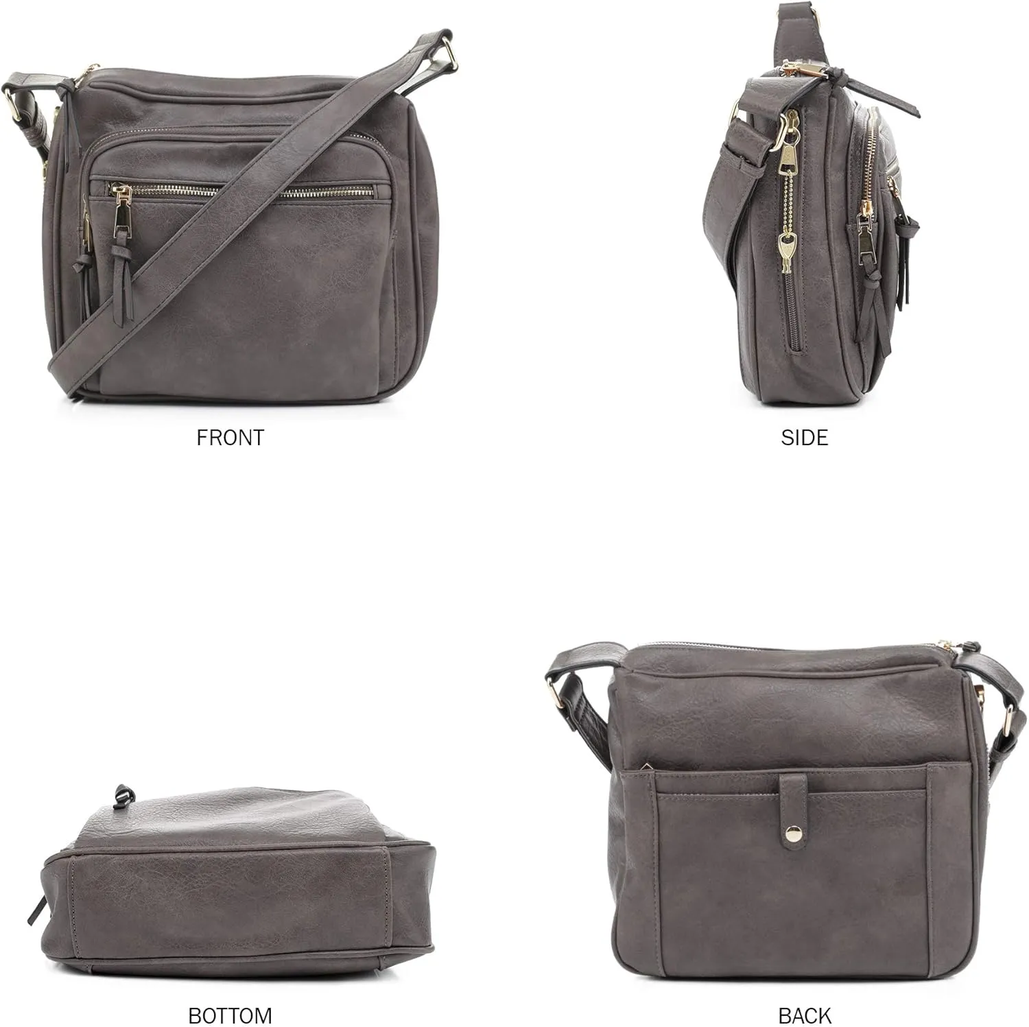 JESSIE & JAMES | Concealed Carry RFID Blocking Crossbody Purse for Women with Lock and Key