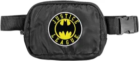 Justice League Batman Athletic Logo Belt Bag, Crossbody Fanny Pack for Women and Men, Adjustable