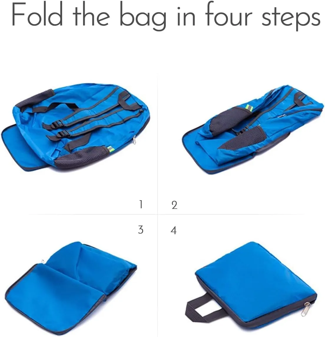 Lightweight Hiking Backpack, Ultralight Waterproof Foldable Travel Bag for Women and Men (Light Blue)