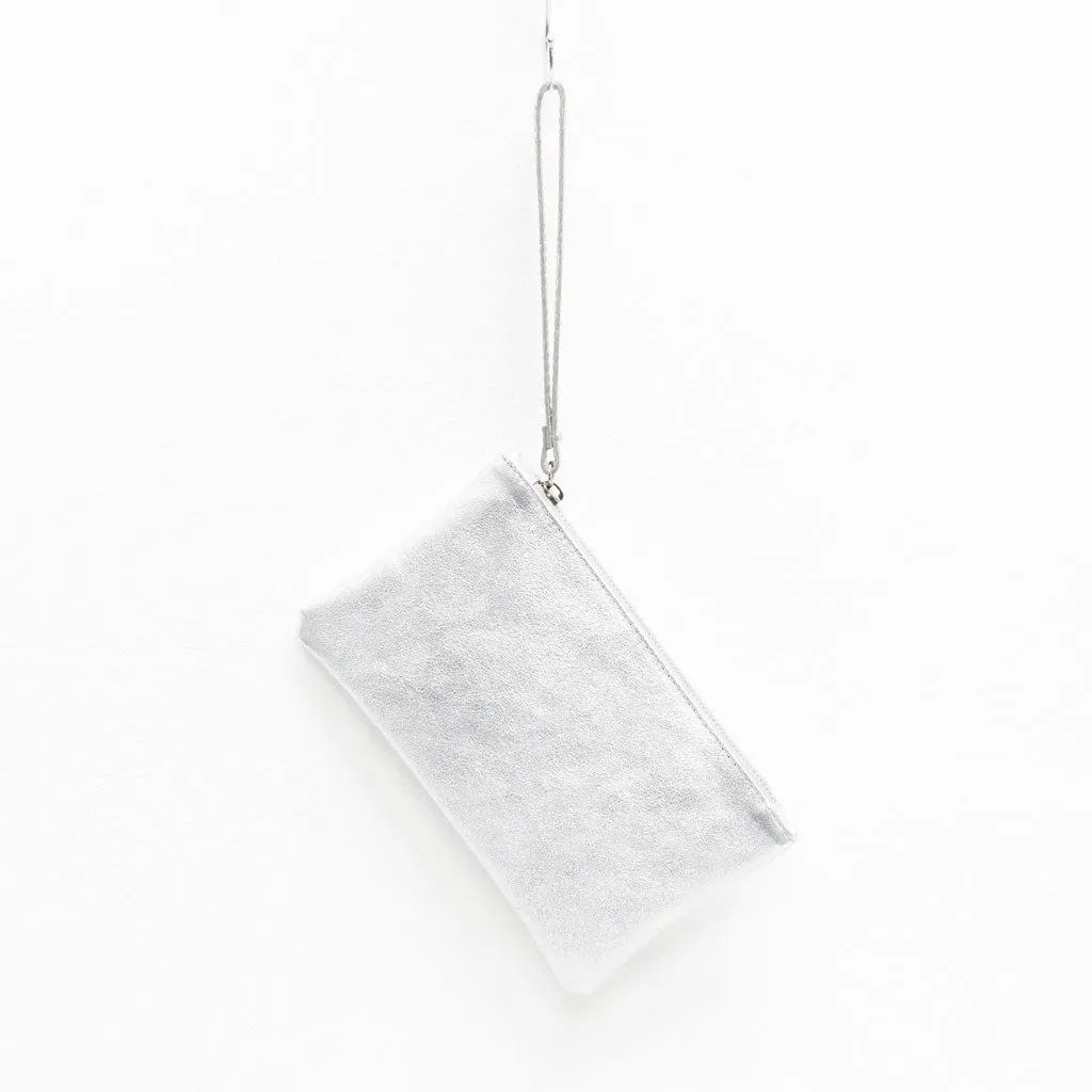 Metallic Leather Pouch