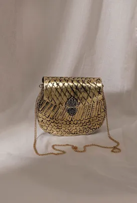 Mia Brass Metal Purse