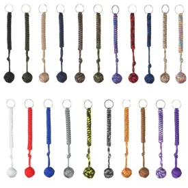 Monkey Fist Paracord Ball Self Defense Keychain