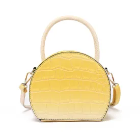 Ombre Croco Mini Circle Crossbody