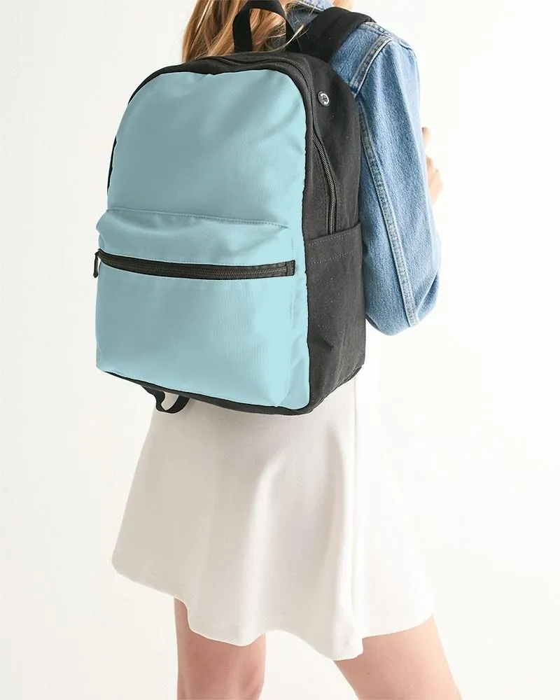 Pale Pastel Warm Cyan Canvas Backpack | Bright Pale Pastel Warm Cyan | C30M0Y8K0