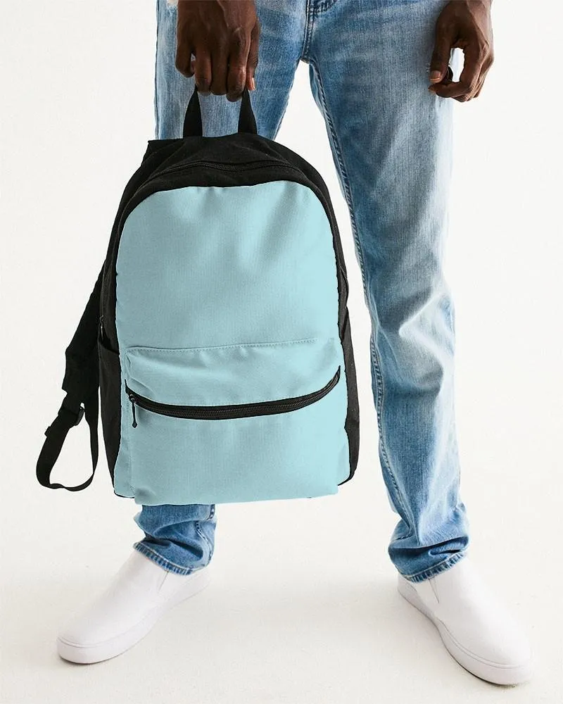 Pale Pastel Warm Cyan Canvas Backpack | Bright Pale Pastel Warm Cyan | C30M0Y8K0