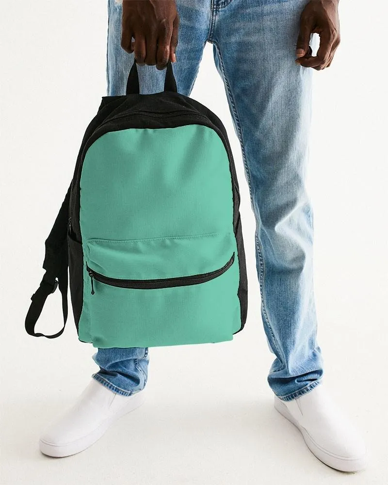 Pastel Cool Green Canvas Backpack | Bright Pastel Cool Green | C60M0Y45K0