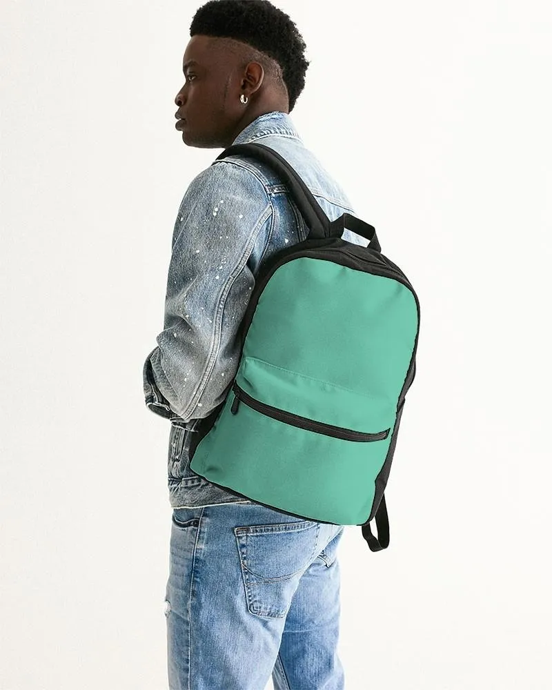 Pastel Cool Green Canvas Backpack | Bright Pastel Cool Green | C60M0Y45K0