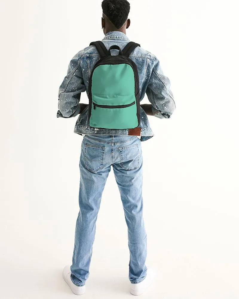 Pastel Cool Green Canvas Backpack | Bright Pastel Cool Green | C60M0Y45K0