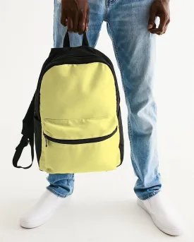 Pastel Yellow Canvas Backpack | Bright Pastel Yellow | C0M0Y60K0