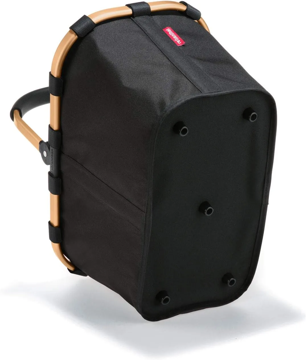 reisenthel carrybag frame gold/black - Sturdy shopping basket with plenty of storage space and practical inner pocket - Elegant and water-repellent design