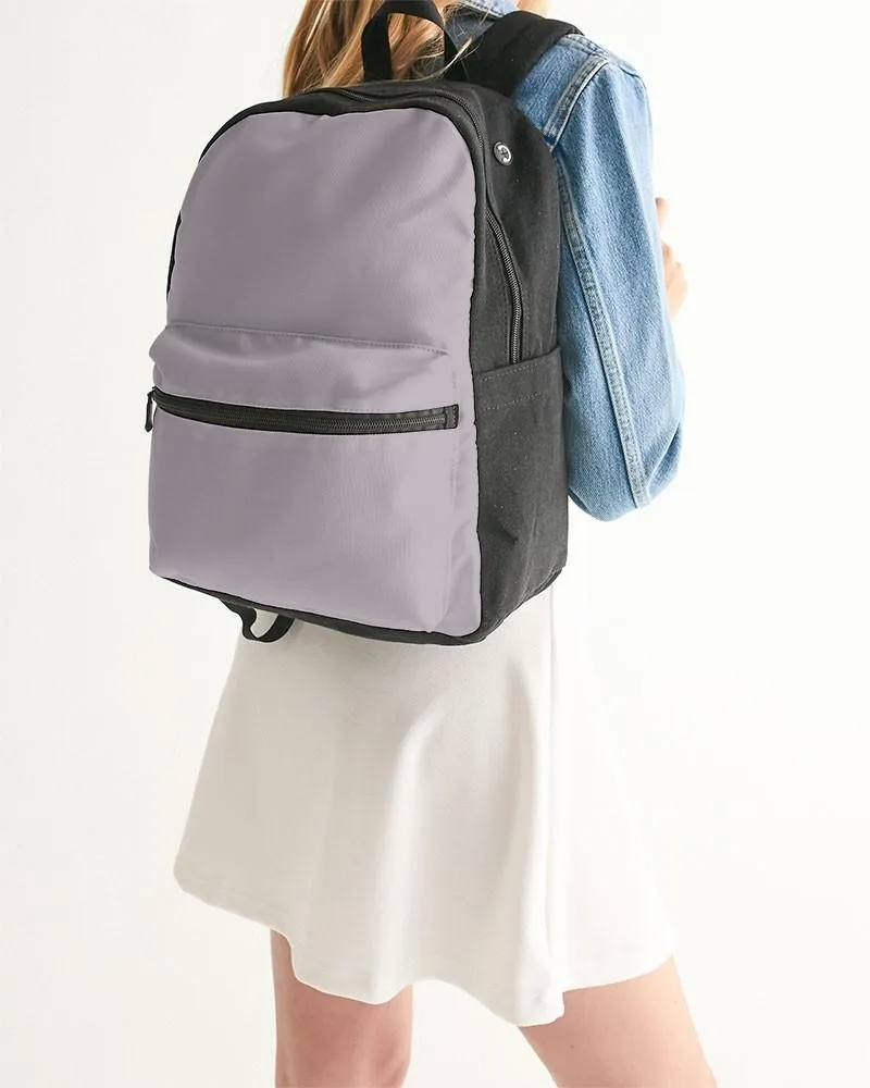 Shaded Pale Magenta Brown Canvas Backpack | C0M10Y0K30