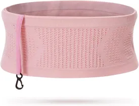 Slim Running Belt, Hidden Running Belt Fanny Pack for Men Women, Travel Running Waist Belt for Money and Passport (Pink, Small)