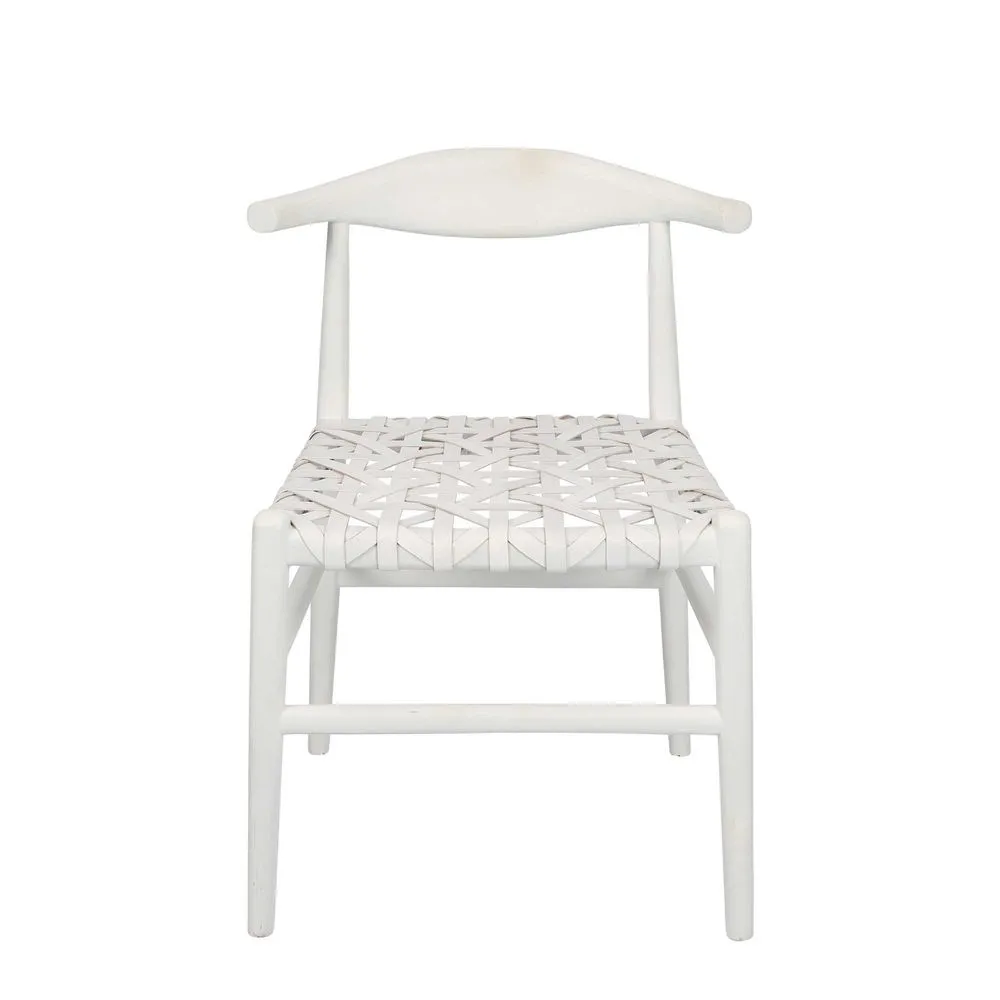 Sorren Chair White Leather
