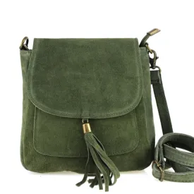 The Suede Cross Body Saddle Bag